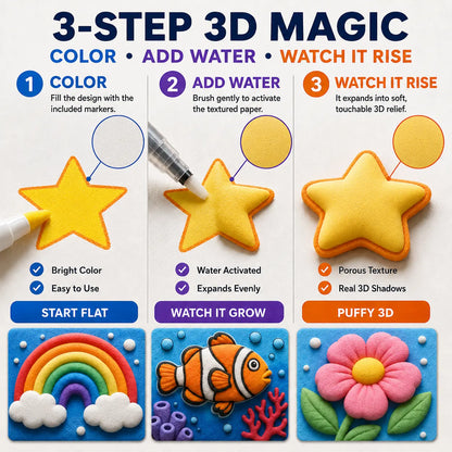 🌼IEY® 3D Puffy Texture Paper