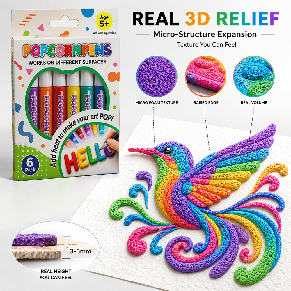 Save 50% by ordering today丨IEY® 3D Relief Art Pen – Turn Flat Drawings Into Touchable 3D Art🎨🎨