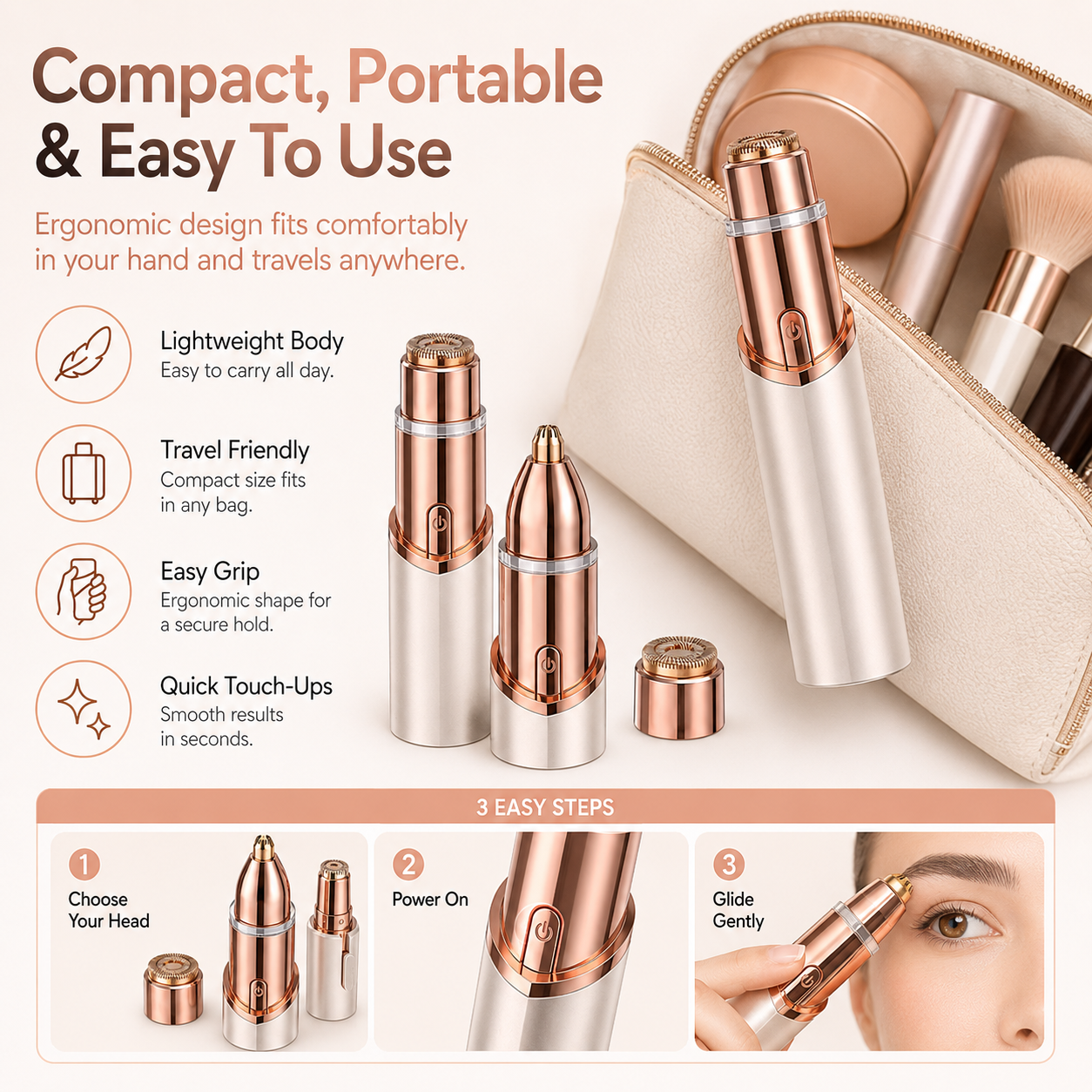 🔥2 in 1 Facial & Eyebrow Hair Trimmer