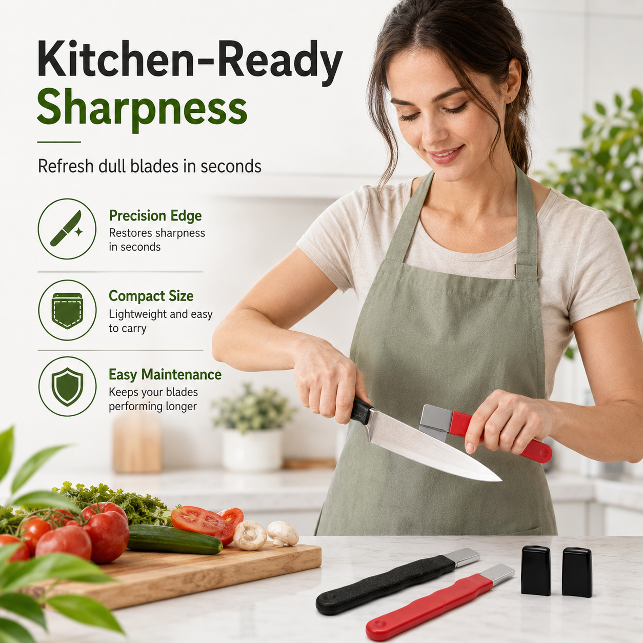 🔥💞LAST DAY 50% OFF ✨ Professional Kitchen Knife Sharpener